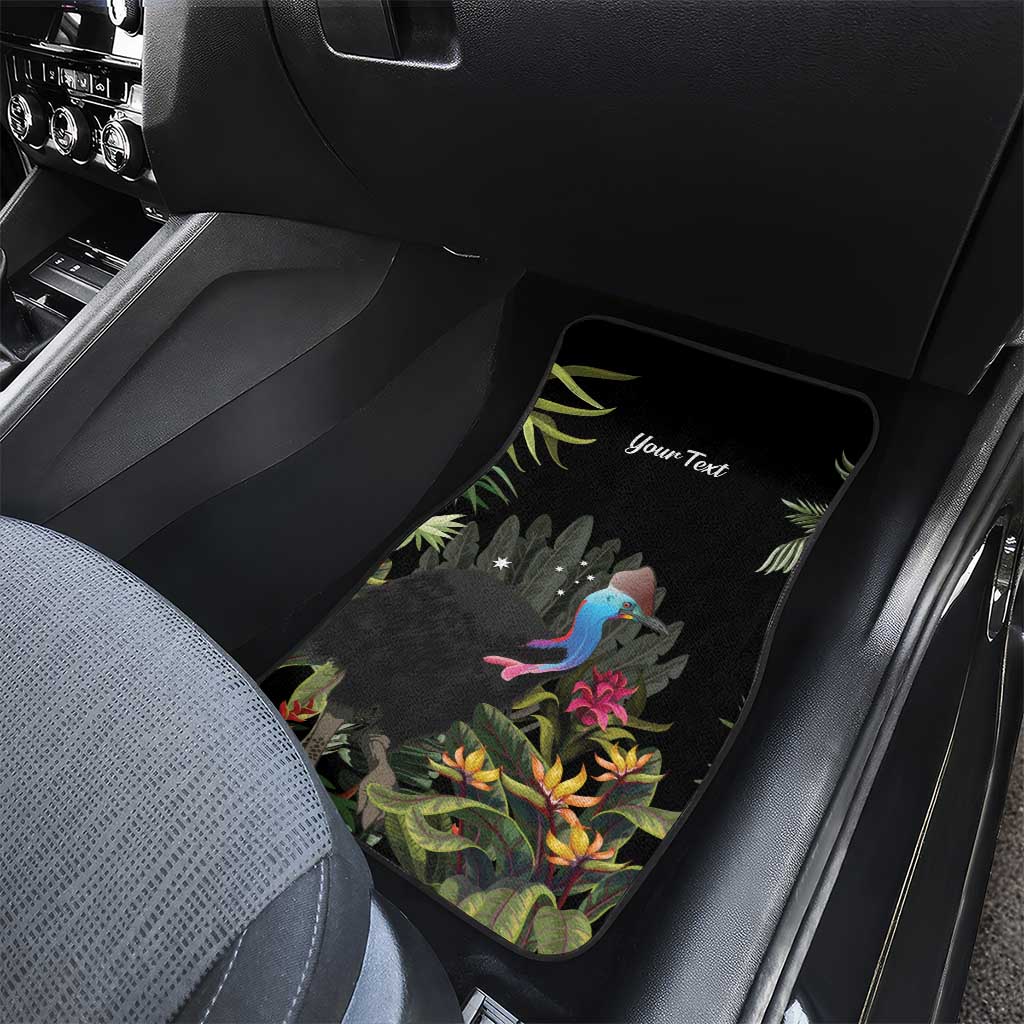 Personalised Australia Cassowary Car Mats Dinosaur Bird - Rainforest Vibes