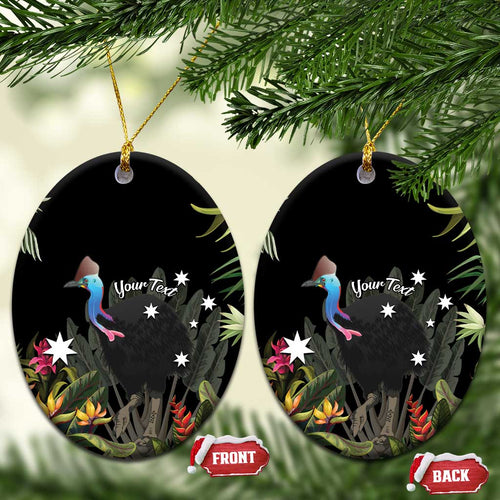 Personalised Australia Cassowary Ceramic Ornament Dinosaur Bird - Rainforest Vibes