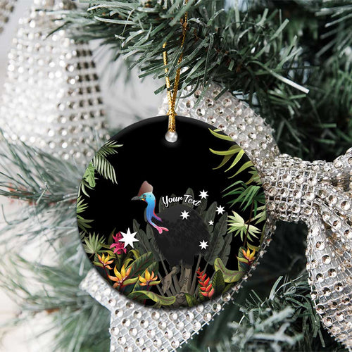 Personalised Australia Cassowary Ceramic Ornament Dinosaur Bird - Rainforest Vibes