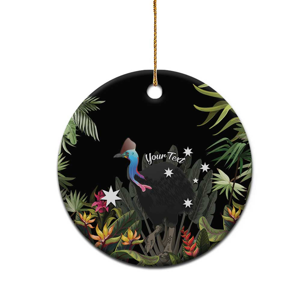 Personalised Australia Cassowary Ceramic Ornament Dinosaur Bird - Rainforest Vibes