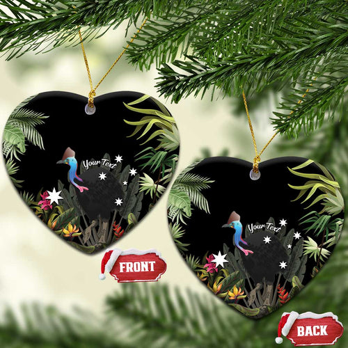 Personalised Australia Cassowary Ceramic Ornament Dinosaur Bird - Rainforest Vibes