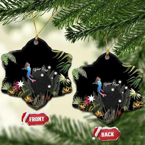 Personalised Australia Cassowary Ceramic Ornament Dinosaur Bird - Rainforest Vibes