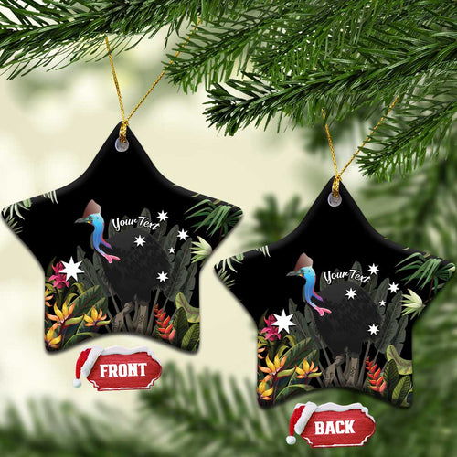 Personalised Australia Cassowary Ceramic Ornament Dinosaur Bird - Rainforest Vibes