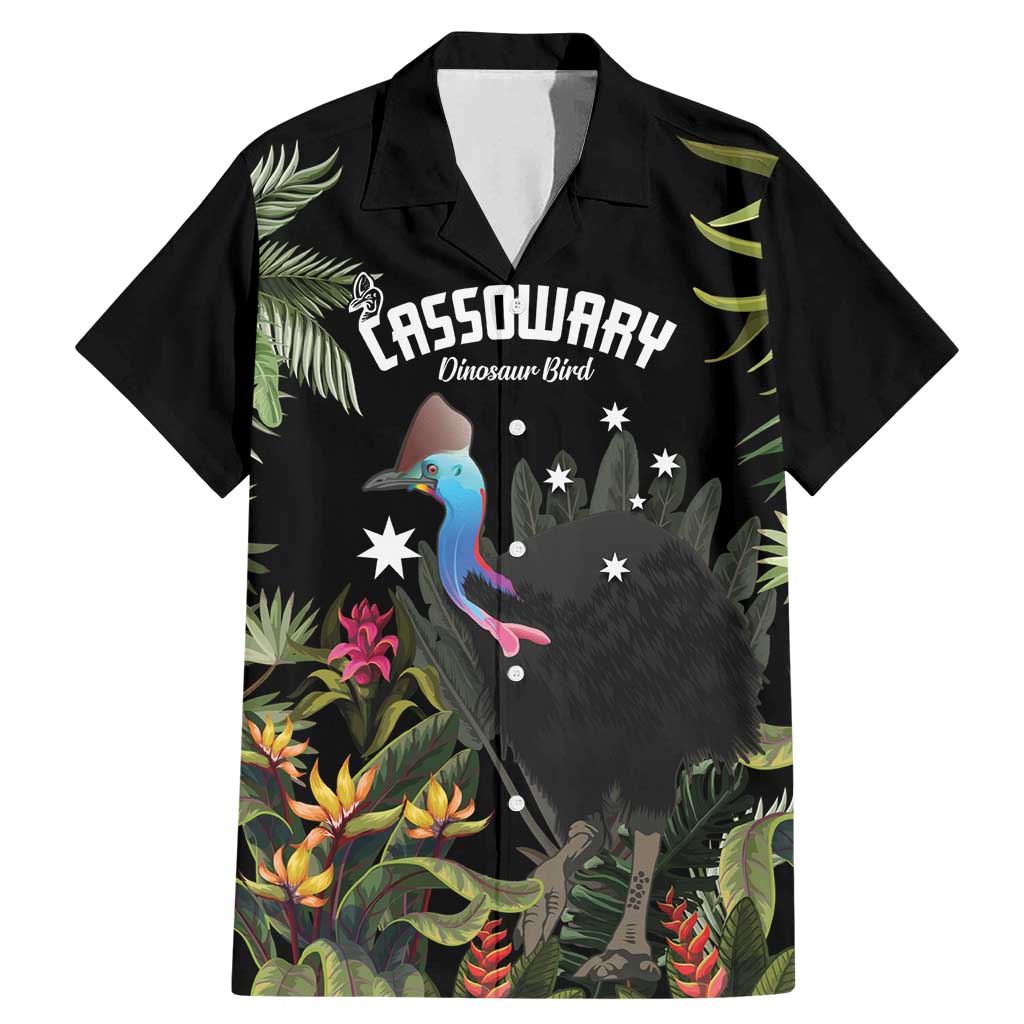 Personalised Australia Cassowary Family Matching Mermaid Dress and Hawaiian Shirt Dinosaur Bird - Rainforest Vibes