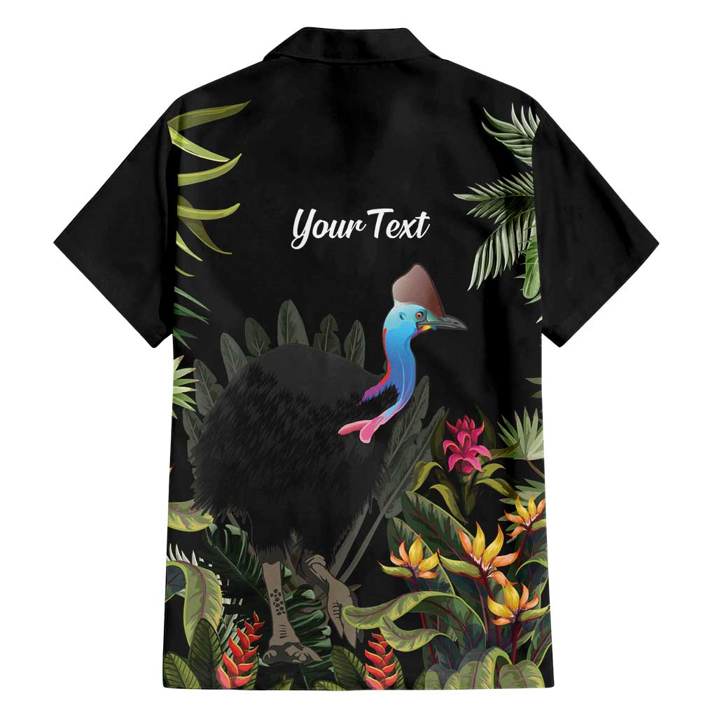 Personalised Australia Cassowary Family Matching Tank Maxi Dress and Hawaiian Shirt Dinosaur Bird - Rainforest Vibes
