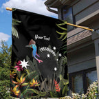 Personalised Australia Cassowary Garden Flag Dinosaur Bird - Rainforest Vibes