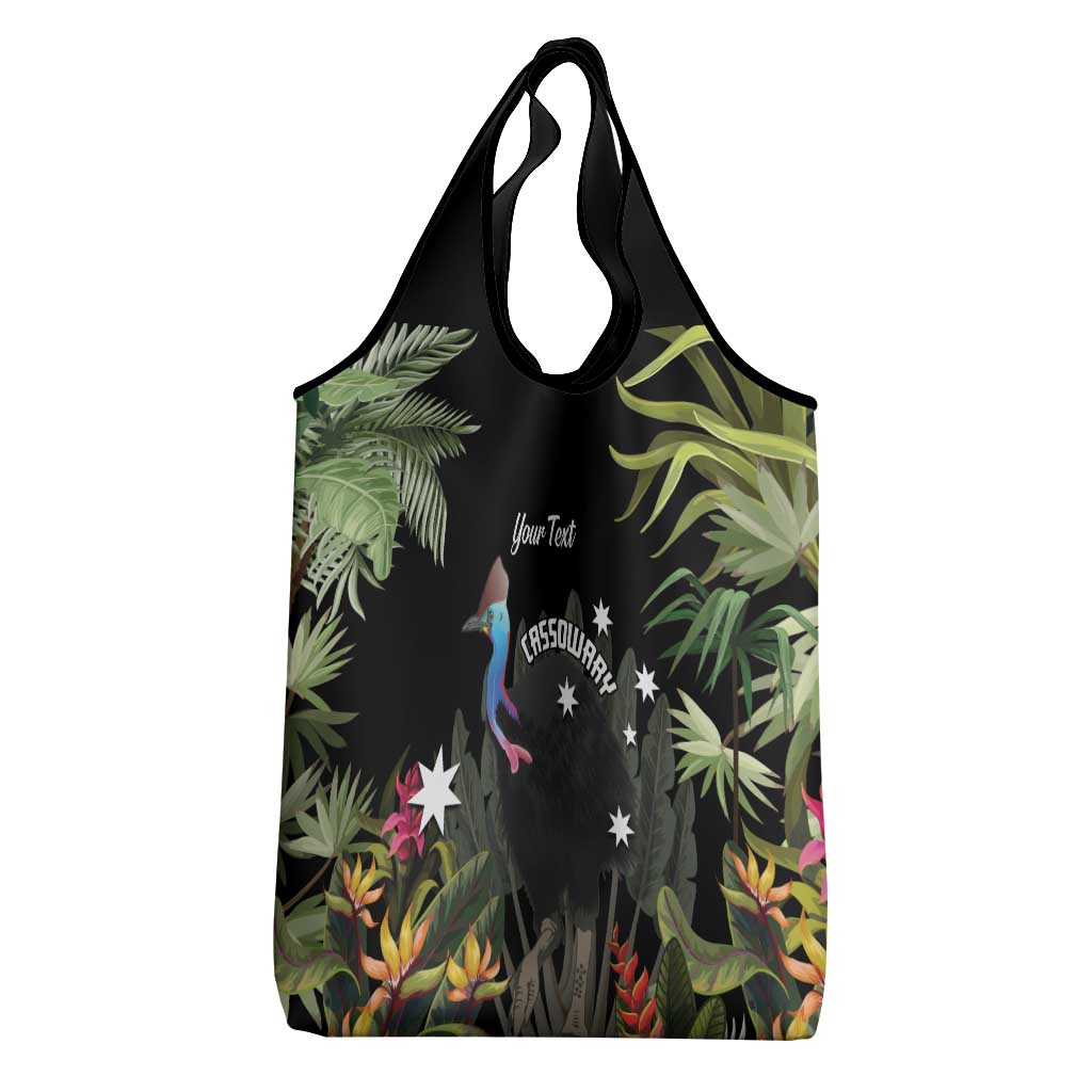 Personalised Australia Cassowary Grocery Bag Dinosaur Bird - Rainforest Vibes