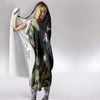 Personalised Australia Cassowary Hooded Blanket Dinosaur Bird - Rainforest Vibes