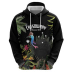Personalised Australia Cassowary Hoodie Dinosaur Bird - Rainforest Vibes