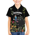 Personalised Australia Cassowary Kid Hawaiian Shirt Dinosaur Bird - Rainforest Vibes