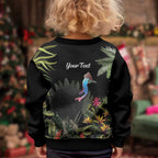 Personalised Australia Cassowary Kid Ugly Christmas Sweater Dinosaur Bird - Rainforest Vibes