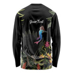 Personalised Australia Cassowary Long Sleeve Shirt Dinosaur Bird - Rainforest Vibes