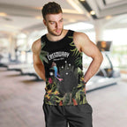Personalised Australia Cassowary Men Tank Top Dinosaur Bird - Rainforest Vibes