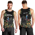 Personalised Australia Cassowary Men Tank Top Dinosaur Bird - Rainforest Vibes