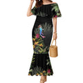 Personalised Australia Cassowary Mermaid Dress Dinosaur Bird - Rainforest Vibes