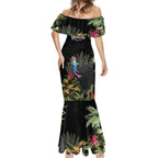 Personalised Australia Cassowary Mermaid Dress Dinosaur Bird - Rainforest Vibes
