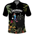 Personalised Australia Cassowary Polo Shirt Dinosaur Bird - Rainforest Vibes
