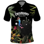 Personalised Australia Cassowary Polo Shirt Dinosaur Bird - Rainforest Vibes