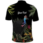Personalised Australia Cassowary Polo Shirt Dinosaur Bird - Rainforest Vibes