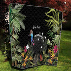 Personalised Australia Cassowary Quilt Dinosaur Bird - Rainforest Vibes