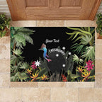 Personalised Australia Cassowary Rubber Doormat Dinosaur Bird - Rainforest Vibes