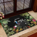 Personalised Australia Cassowary Rubber Doormat Dinosaur Bird - Rainforest Vibes