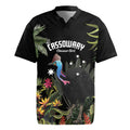 Personalised Australia Cassowary Rugby Jersey Dinosaur Bird - Rainforest Vibes