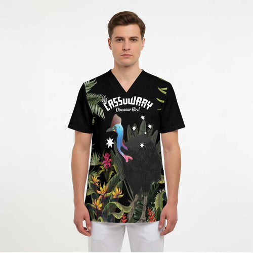 Personalised Australia Cassowary Scrub Top Dinosaur Bird - Rainforest Vibes - Aussie Hoodie