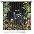 Personalised Australia Cassowary Shower Curtain Dinosaur Bird - Rainforest Vibes