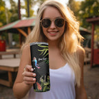 Personalised Australia Cassowary Skinny Tumbler Dinosaur Bird - Rainforest Vibes