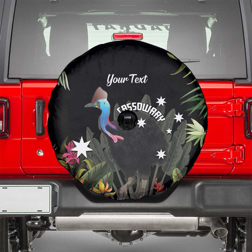 Personalised Australia Cassowary Spare Tire Cover Dinosaur Bird - Rainforest Vibes
