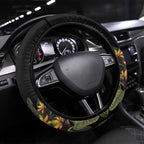 Australia Cassowary Steering Wheel Cover Dinosaur Bird - Rainforest Vibes