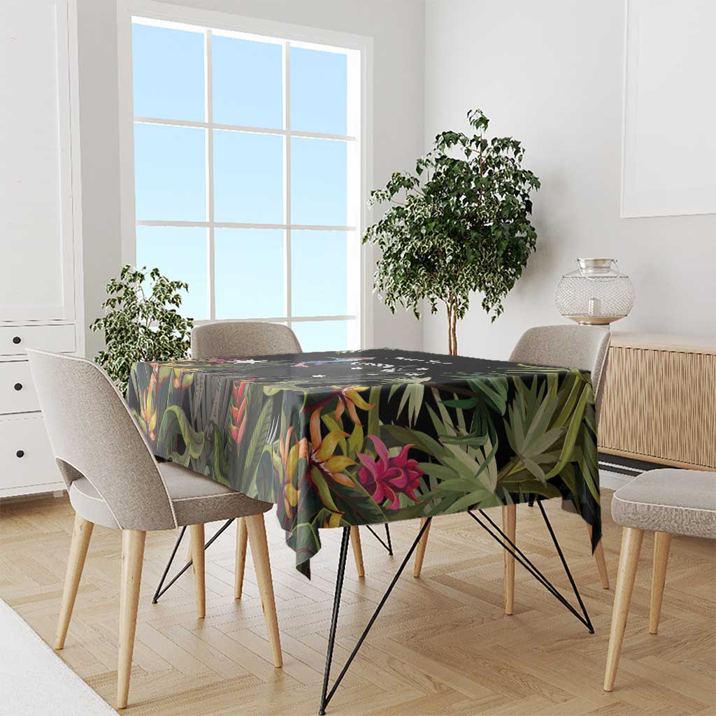 Personalised Australia Cassowary Tablecloth Dinosaur Bird - Rainforest Vibes
