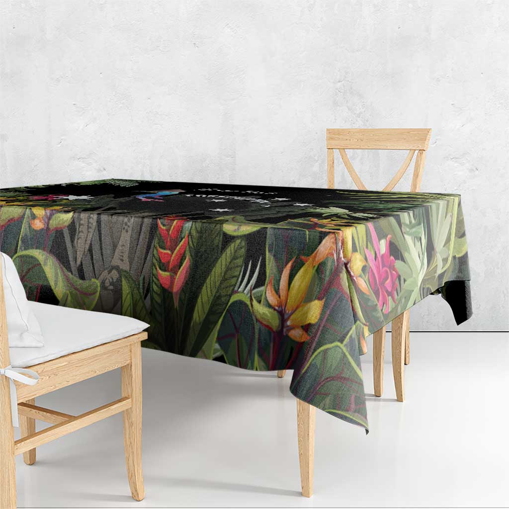 Personalised Australia Cassowary Tablecloth Dinosaur Bird - Rainforest Vibes