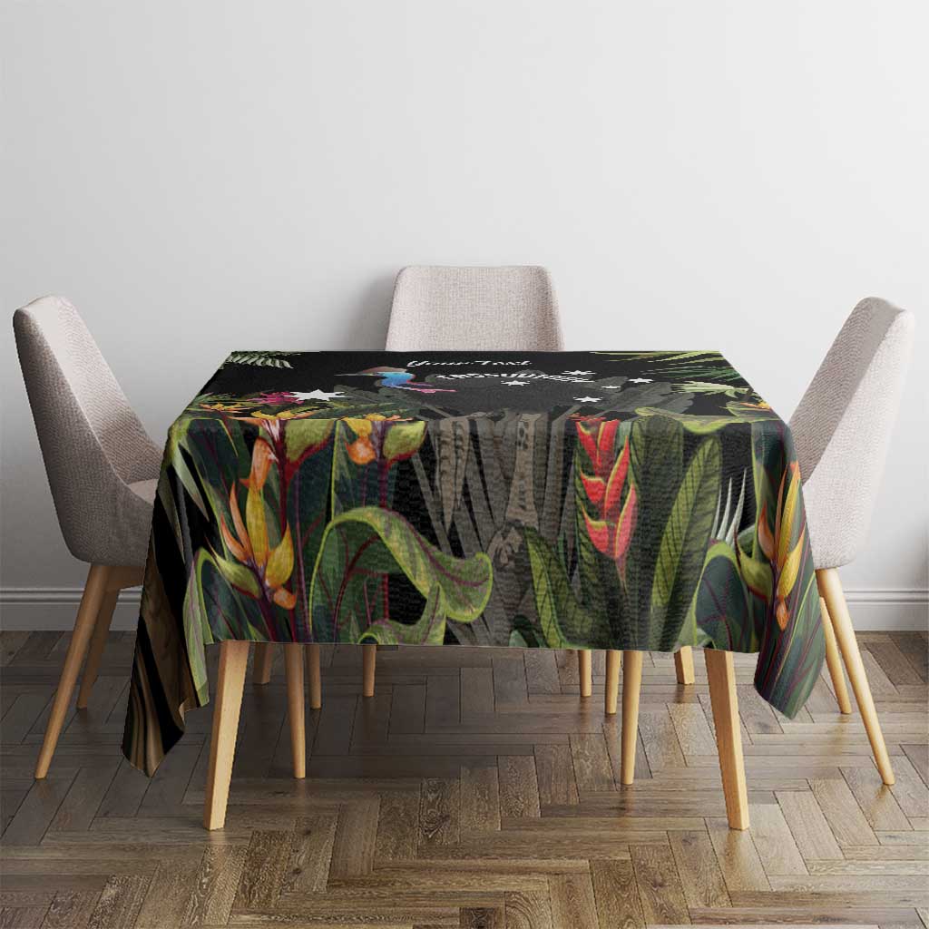 Personalised Australia Cassowary Tablecloth Dinosaur Bird - Rainforest Vibes