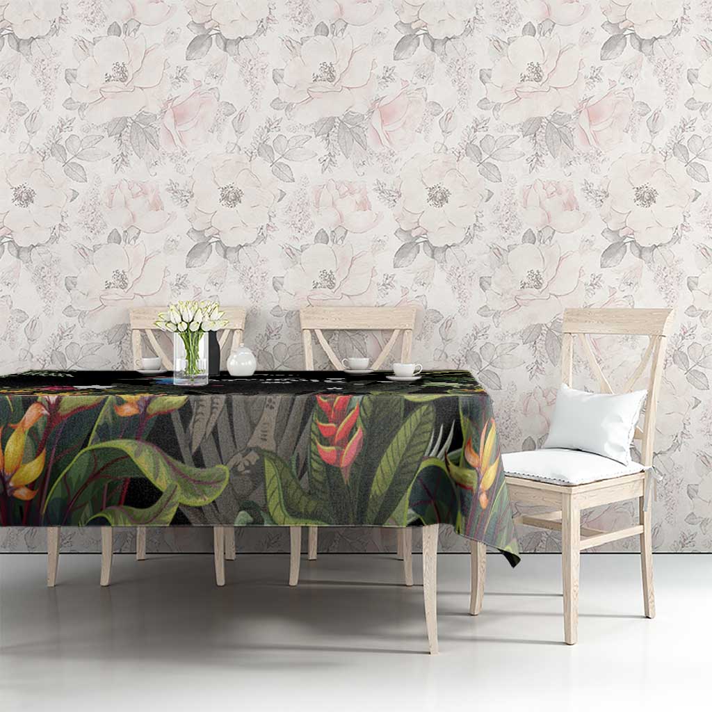 Personalised Australia Cassowary Tablecloth Dinosaur Bird - Rainforest Vibes