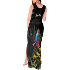 Personalised Australia Cassowary Tank Maxi Dress Dinosaur Bird - Rainforest Vibes