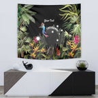 Personalised Australia Cassowary Tapestry Dinosaur Bird - Rainforest Vibes
