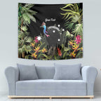 Personalised Australia Cassowary Tapestry Dinosaur Bird - Rainforest Vibes