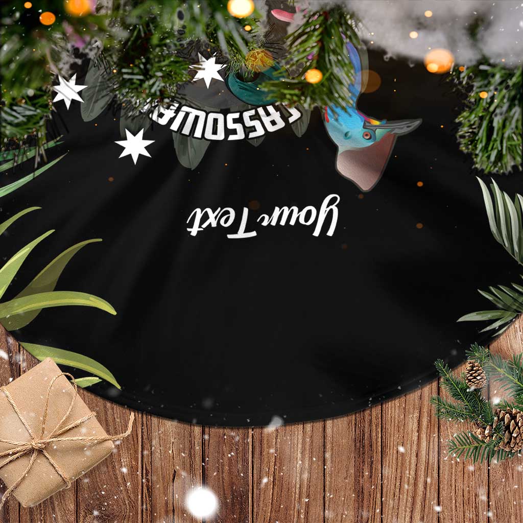 Personalised Australia Cassowary Tree Skirt Dinosaur Bird - Rainforest Vibes
