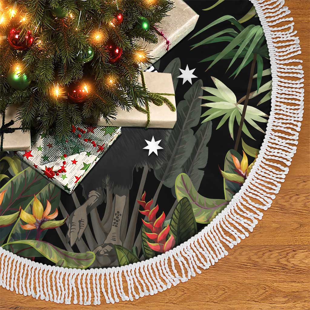 Personalised Australia Cassowary Tree Skirt Dinosaur Bird - Rainforest Vibes
