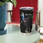 Personalised Australia Cassowary Tumbler Cup Dinosaur Bird - Rainforest Vibes
