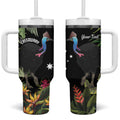 Personalised Australia Cassowary Tumbler With Handle Dinosaur Bird - Rainforest Vibes