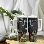 Personalised Australia Cassowary Tumbler With Handle Dinosaur Bird - Rainforest Vibes