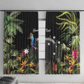Personalised Australia Cassowary Window Curtain Dinosaur Bird - Rainforest Vibes
