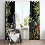 Personalised Australia Cassowary Window Curtain Dinosaur Bird - Rainforest Vibes