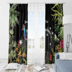 Personalised Australia Cassowary Window Curtain Dinosaur Bird - Rainforest Vibes