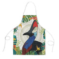 Cassowary Australia Apron Tropical Flowers Mix Aboriginal Art - Aussie Hoodie