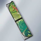 Cassowary Australia Auto Sun Shade Tropical Flowers Mix Aboriginal Art - Aussie Hoodie