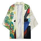 Cassowary Australia Kimono Tropical Flowers Mix Aboriginal Art - Aussie Hoodie